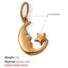 Pj285G Single-Sided Solid Gold Pendant