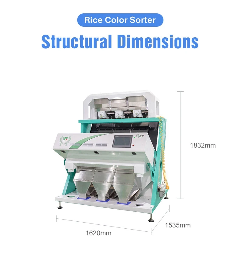 Reis-Farbtrennzeichen-Maschinen-Rutschart Multifunktionsfarbsortierer 4