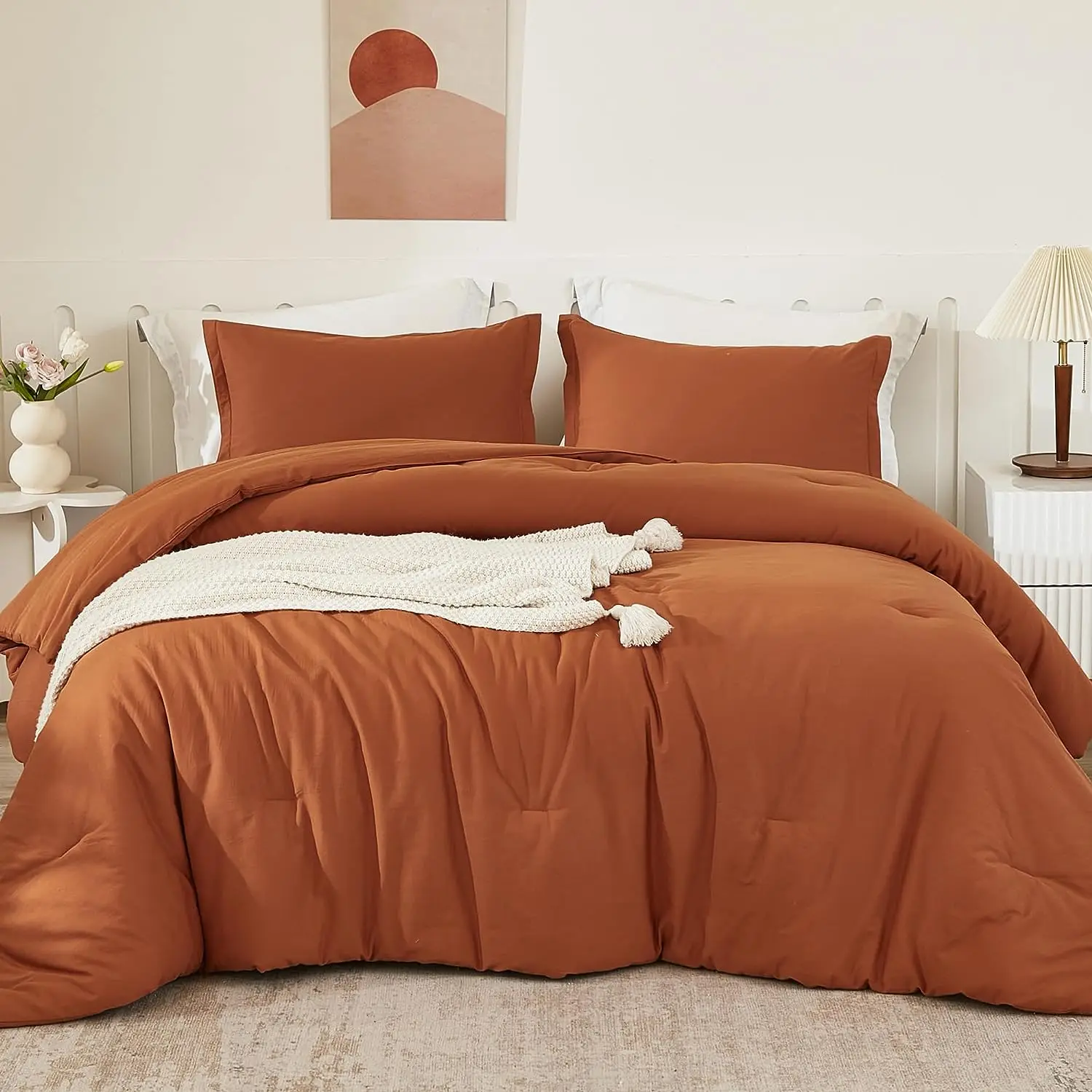 PARURE COPRIPIUMINO NATURAL COLOR, MATRIMONIALE, TORTORA/FUMO, 100 - Foto 9