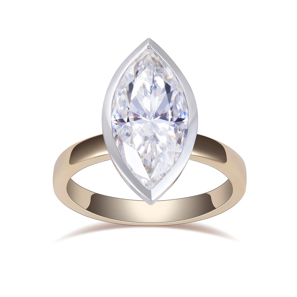 14K Gold Proposal Engagement Ring Lab Grown Diamond Jewelry