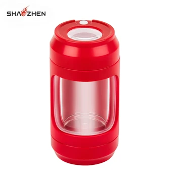 Hot Selling Wholesale Customization Creative Glass Storage Bottles Glow Mag Jar With Herb Grinders