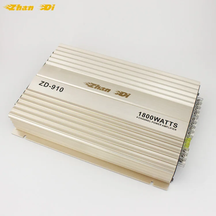 OEM Factory Professional Power 4-Channel Car Audio Amplifier 12V Class AB with Crossovers Combination