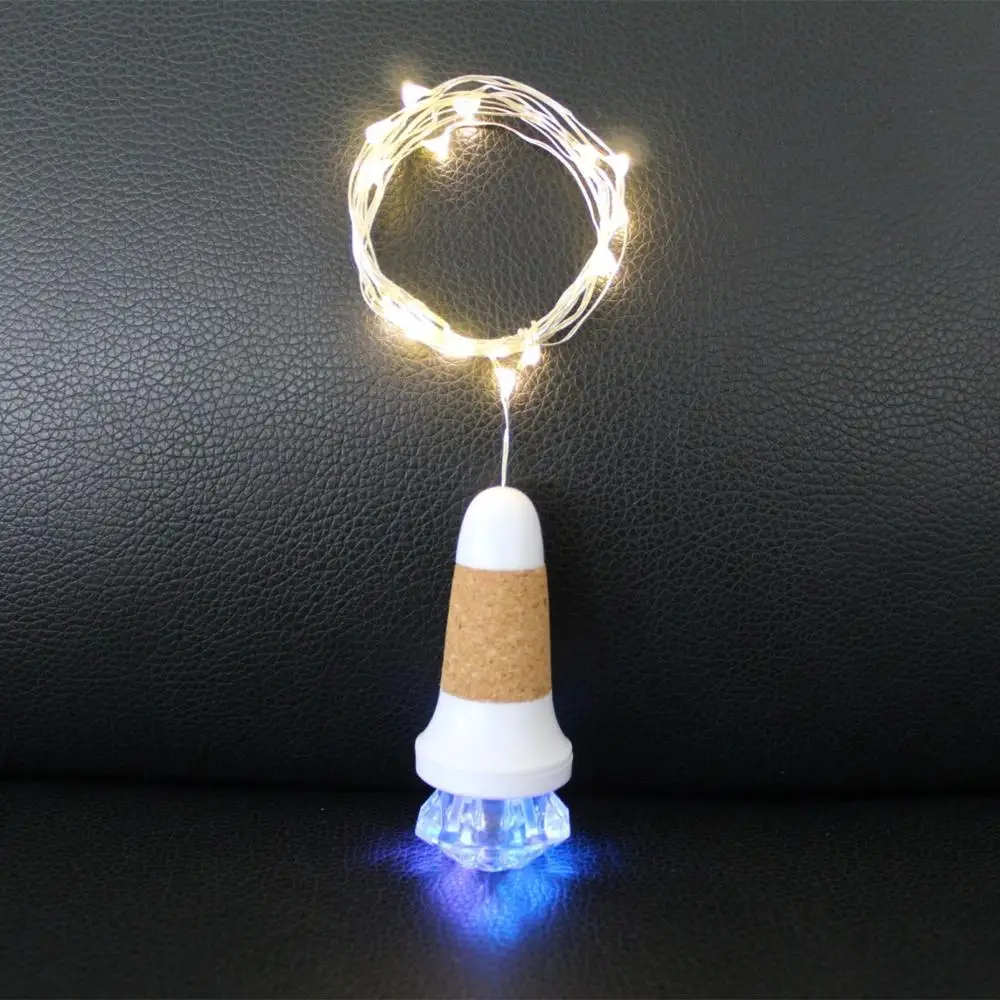 Cork Usb Led String Bottle of 15 LED Cork Lights with Diamond Shaped Cover Fairy Cork Stopper Light for Wine Bottles DIY Party