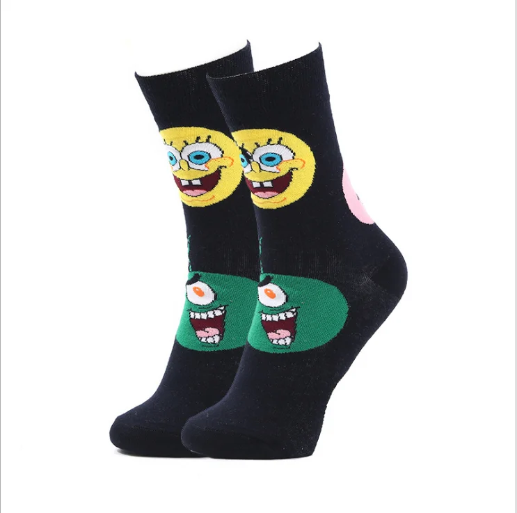 HF Hip-hop fashion cotton skateboard sports in tube male and female couple socks