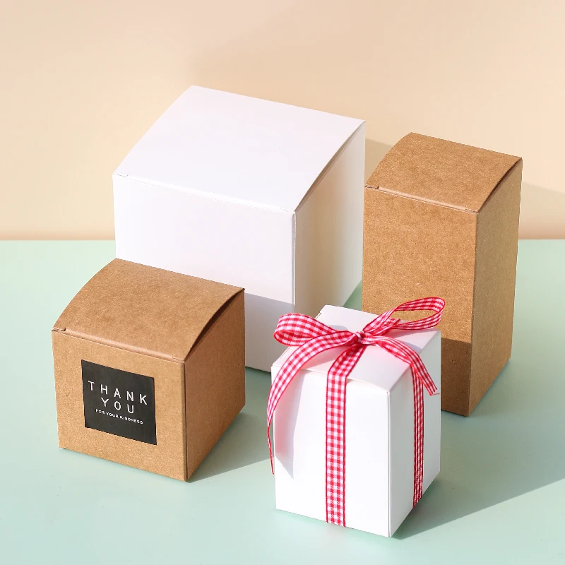 Custom Luxury Best Price Recycled Portable Kraft Paper Candle Packaging Boxes