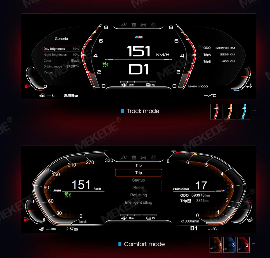 Cruscotto Digitale BMW Serie F10 F11 X3 X4 X5 - Display 12.3 Pollici Con 4 Design Personalizzabili - Foto 7