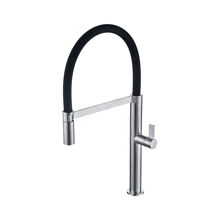 Factory Price Hot And Cold Pull Out Kitchen Water Mixer Taps Black Kitchen Faucet