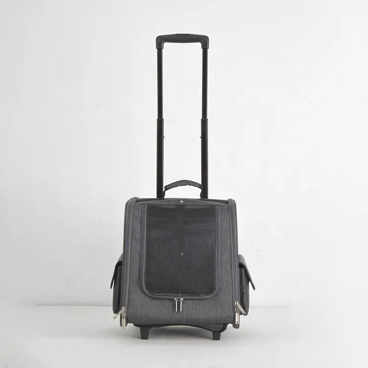 Wholesale High Quality Fashion Designer Pet Bag Portable Travel Trolley Pet Bag