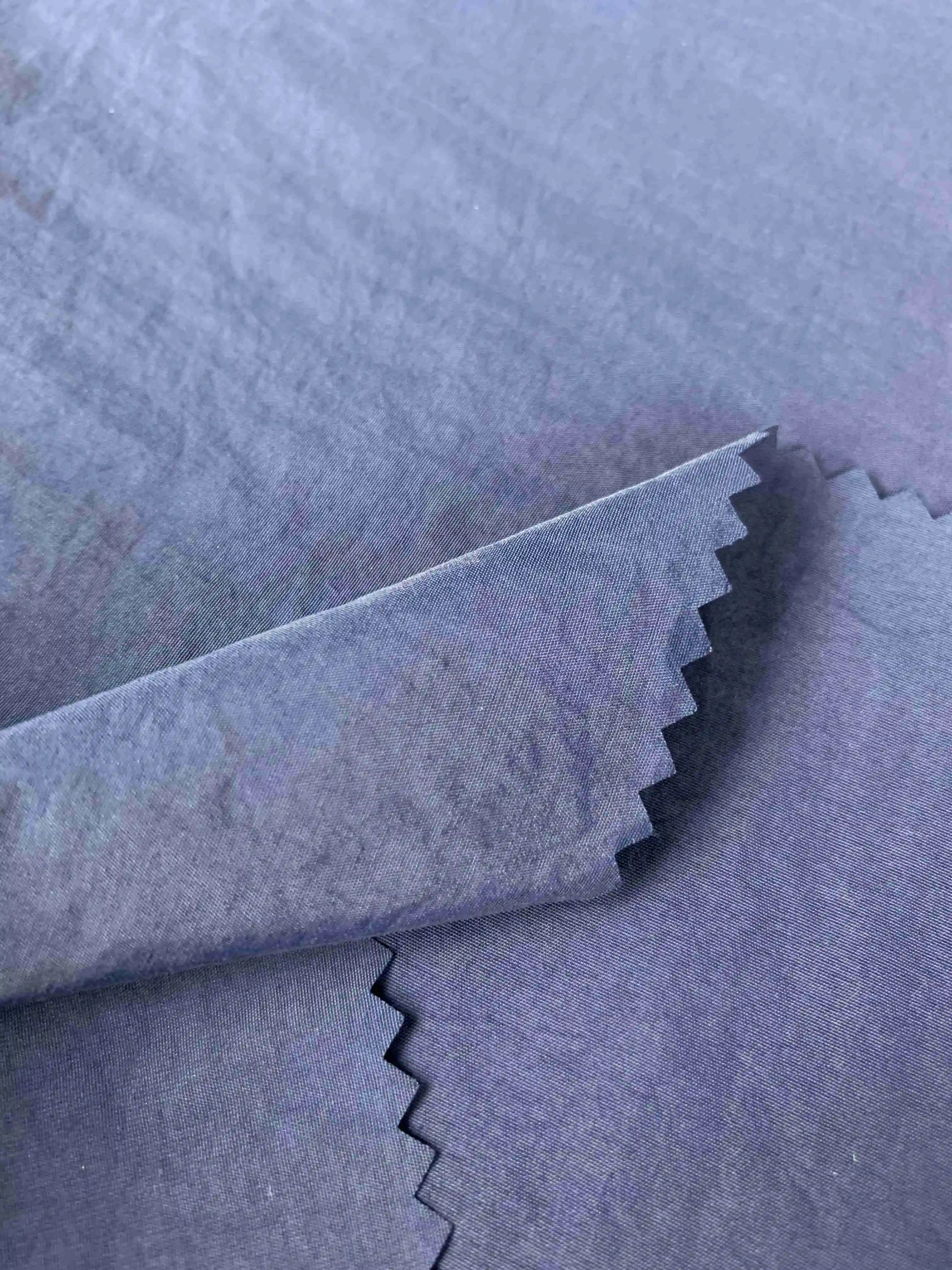 
Высококачественный темно-синий полностью тусклый нейлон Taslon 90d наружная переработанная 100% нейлоновая ткань 