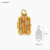 Suitcase Charm - Gold