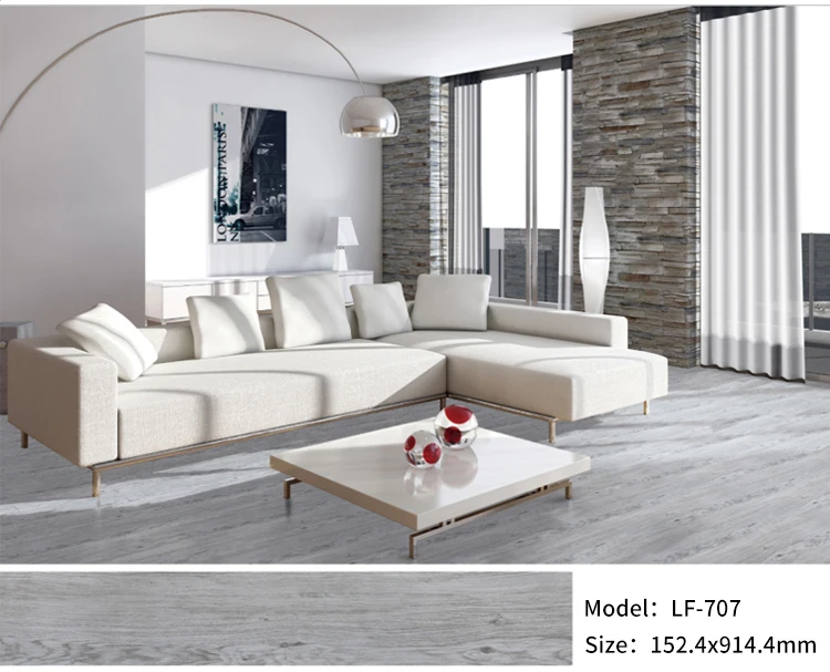 Self Adhesive Vinyl Flooring with European Style Wood Design for Indoor Use