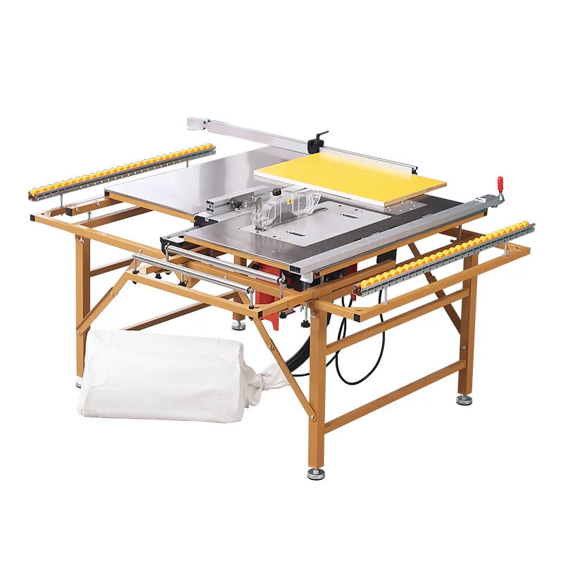 Wj125 Wood Cutting Machine Plate Push Wood Sliding Table Saw Wood