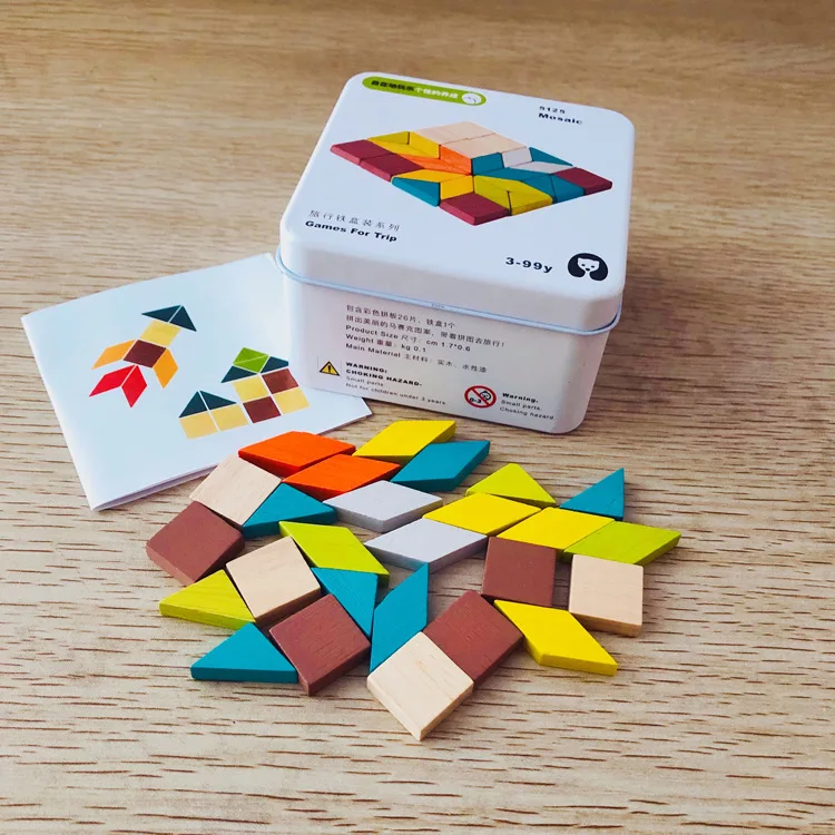 Wooden Tree Puzzle Wooden Assembling Tree DIY Block And Stem Puzzle