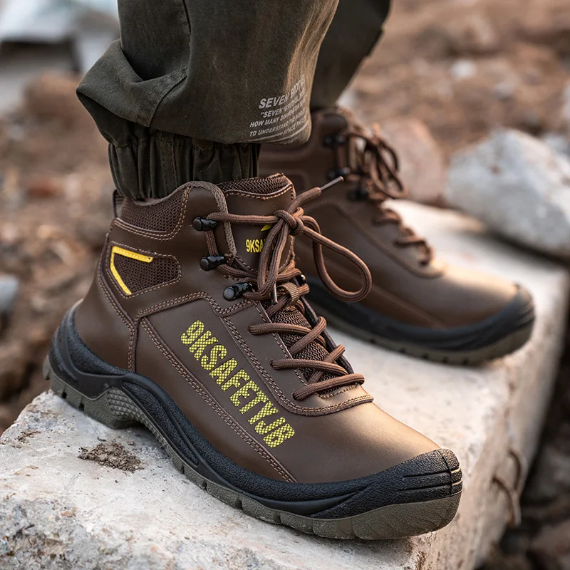 Oil Water Resistant Anti Slip Work Shoes Steel Toe