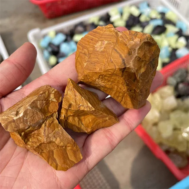 Wholesale Yellow Picture Jasper - Natural Rough Gemstones