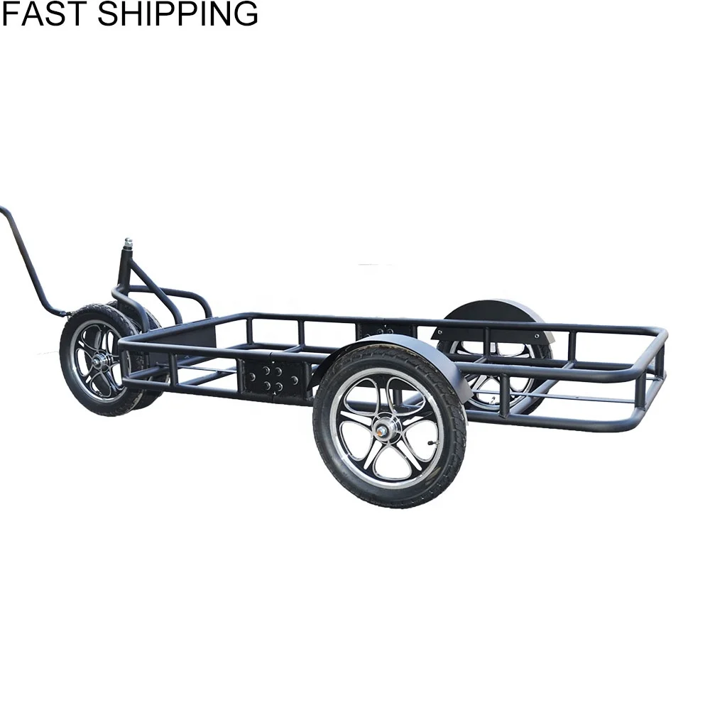16' Wheels-quick Release Steel Large Cargo Small Bicycle Bike Motorcycle Camper Cargo & Utility Trailers