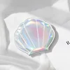 Laser shell makeup mirror-silver