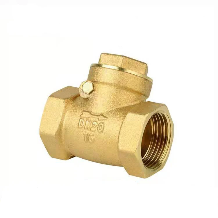 1/2' brass horizontal swing check valve female thread for water system