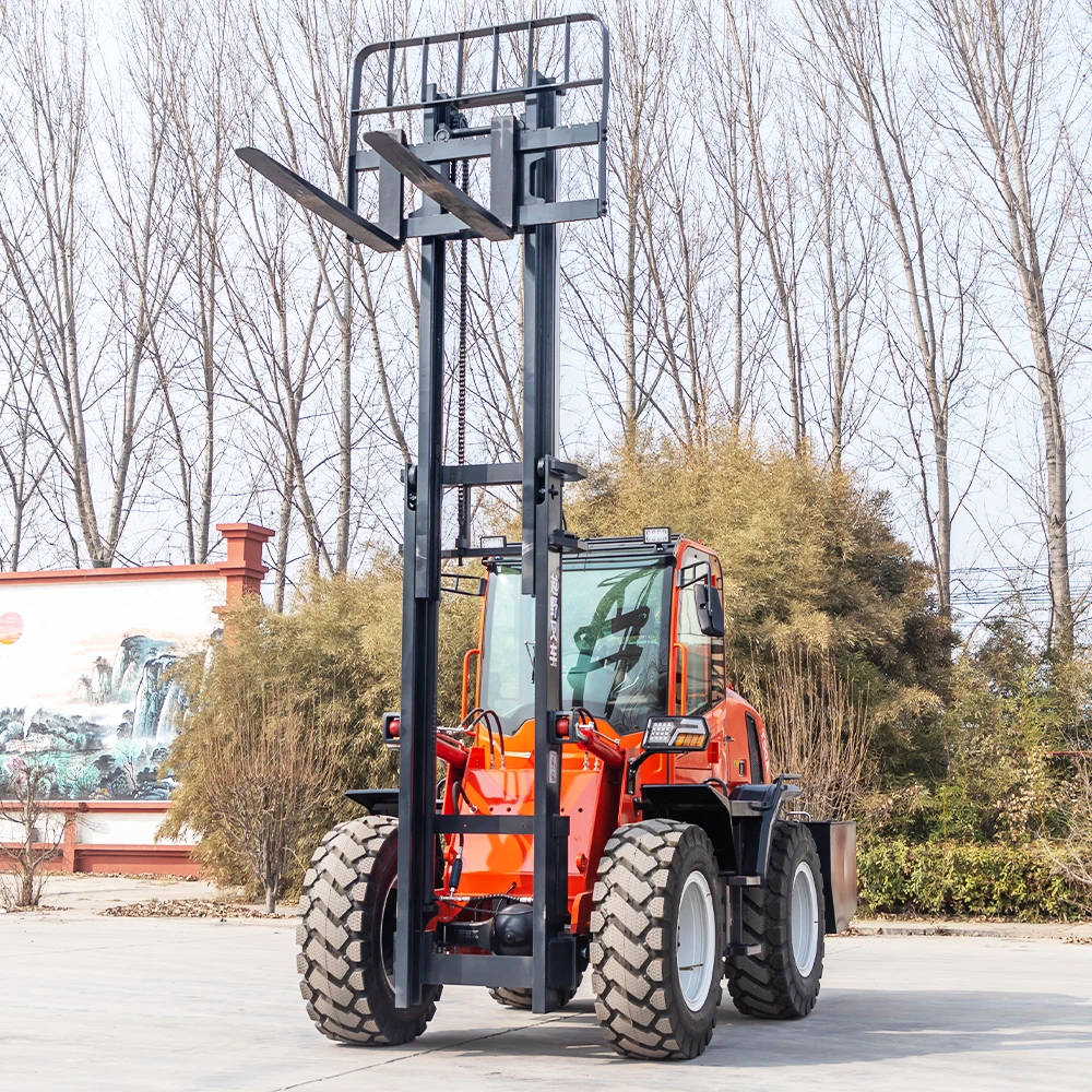 High Quality Hengwang Forklift 3t 4t 5t Hydraulic diesel off Road Forklift