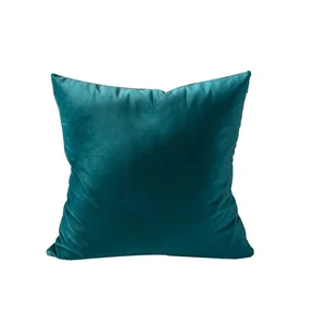 Plain Sofa Back Support Cushion Covers Decorative Throw Pillow Velvet Cushion Cover