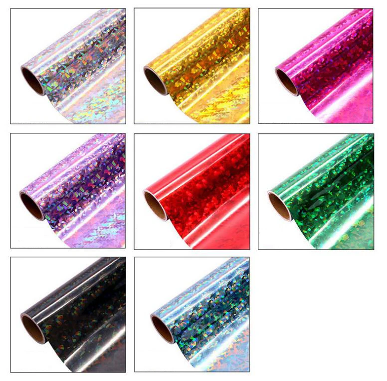 Pvc 12" X 12" Permanent Holographic Adhesive Vinyl Roll
