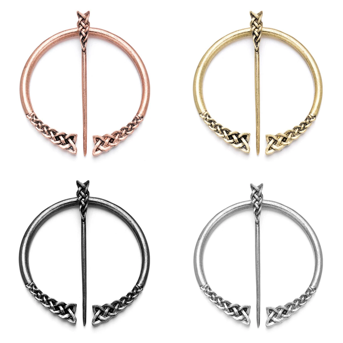 thumbnail image 2 of Cloak Pin Penannular Brooch Medieval Cloak Pin 2 of 14