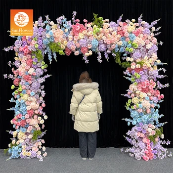 Promise OEM Custom Size Artificial Flower Arch Wholesale HighQuality Silk Flower Arch for Weddings & Events