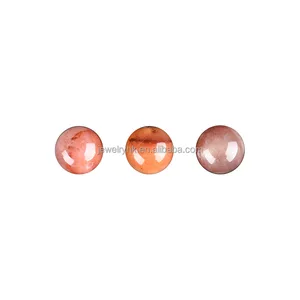 Round South Red Egg-shaped Band with Pure Natural Aurora Beads of Natural Currant Red and Natural South Red Beads