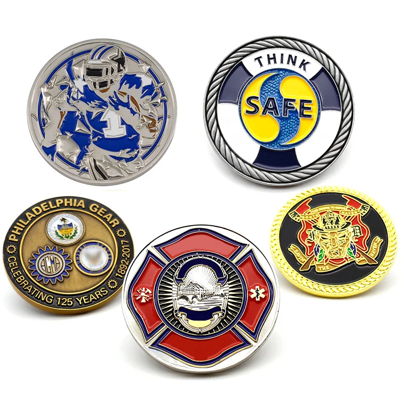 Cheap Metal Stamping 3d Enamel Customization Fantasy Custom Commemorative Challenge Coin with Wood Box