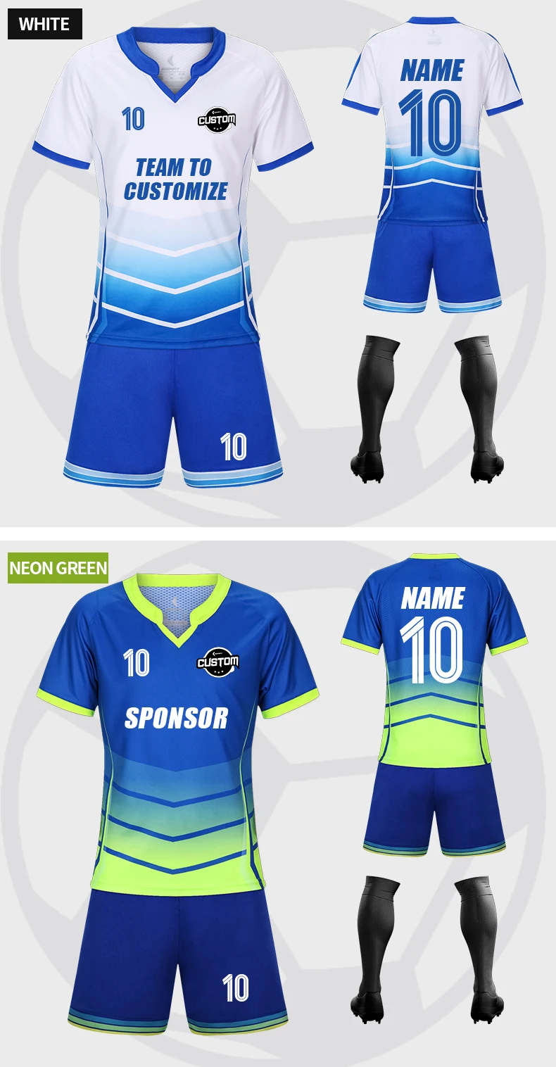 Wholesale Custom 100 Polyester Cheap Kids Soccer Jersey Quick Dry Breathable Football Jersey