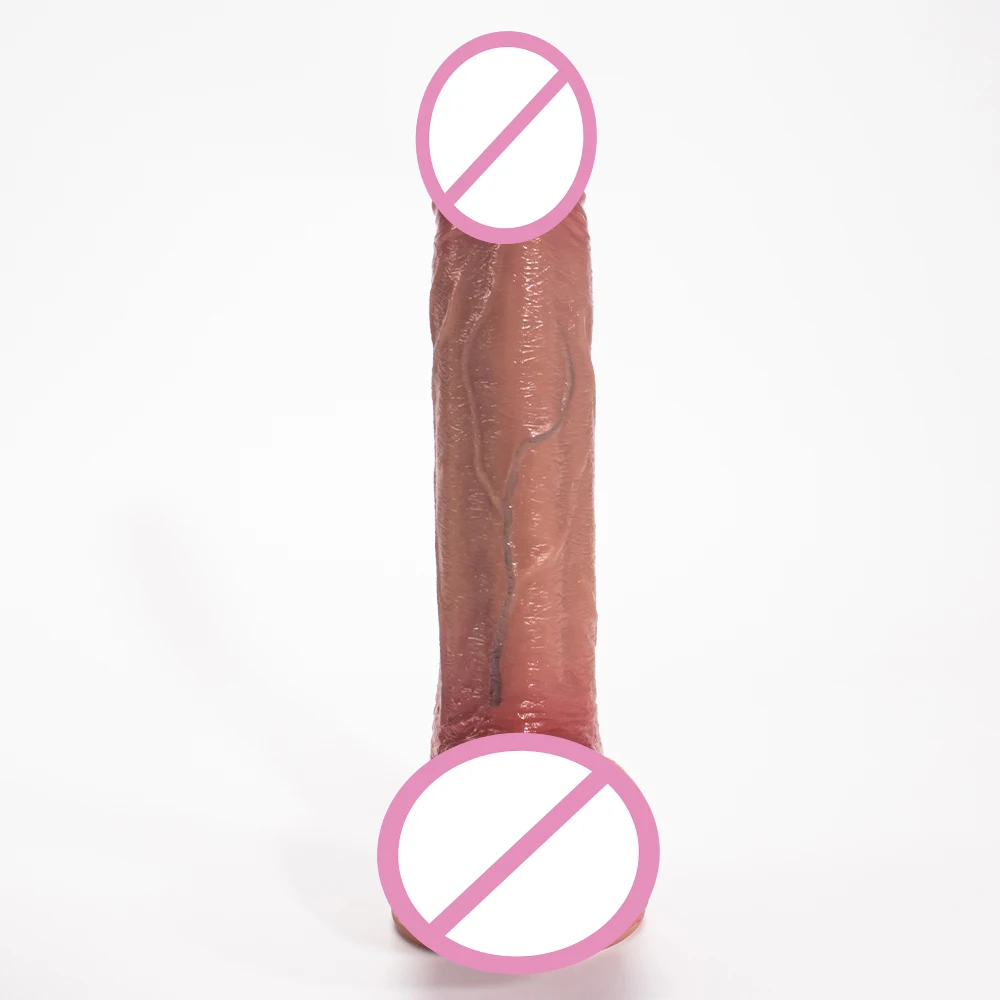 Liquid Silicone Realistic Colour Makeup Cymbidium Colour Makeup Roman Emperor Vibrator Dildo