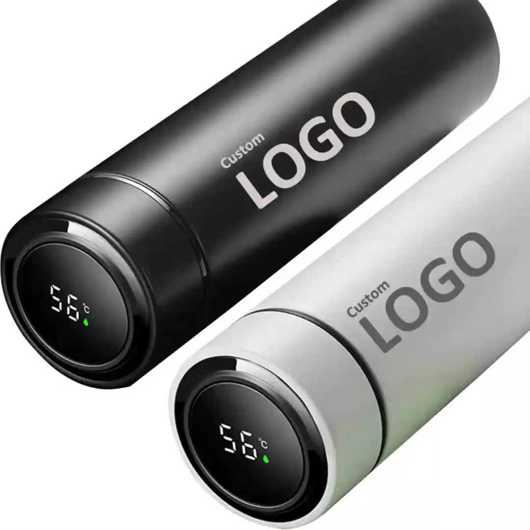 2025 IFAN, лидер продаж, светодиодный дисплей температуры, бутылка для заварки чая, умная бутылка для кофе, 16 унций, цифровая