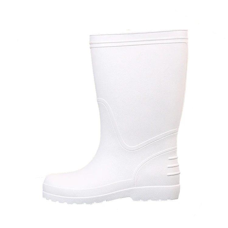Middle and High Tube Eva Injection Mold Foam Waterproof Labor Kitchen Sanitation Work Non-Slip Safety Rain Boots