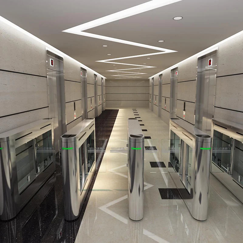 SEWO Electronic Automated Anti Tailgating Security Access Gates 600mm Wide Channel Speed Gates