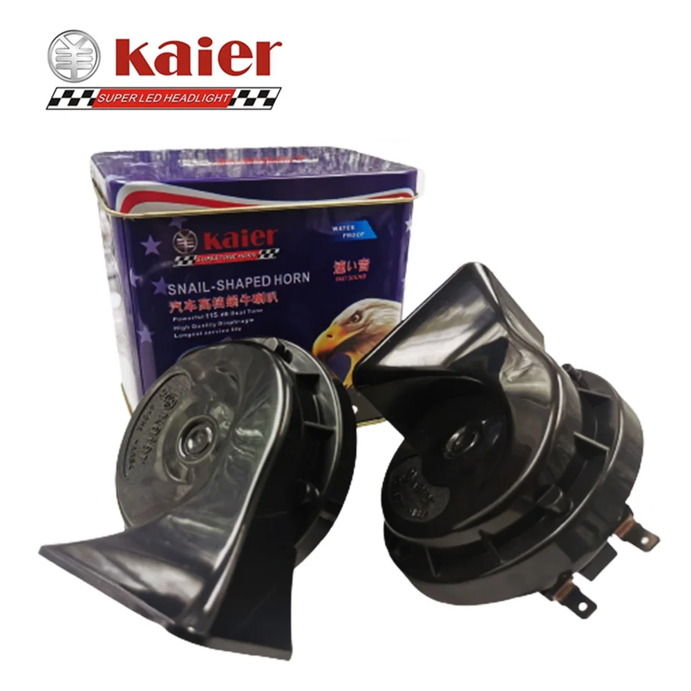 Newest Custom Car Horn 118db Dual Tone Universal Horn 12v Waterproof Electric Horn Car Accessories