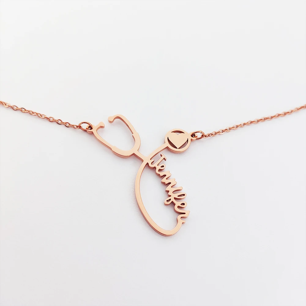 Sterling Silver 925 Stethoscope Necklace Doctor Nurse Medical Student OCT550 | UK