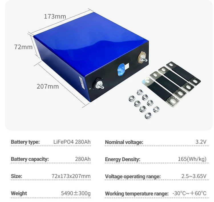 Eu Usa In Stock New Grade A 3.2v 280ah Lifepo4 Battery Cell Best Lf280k ...