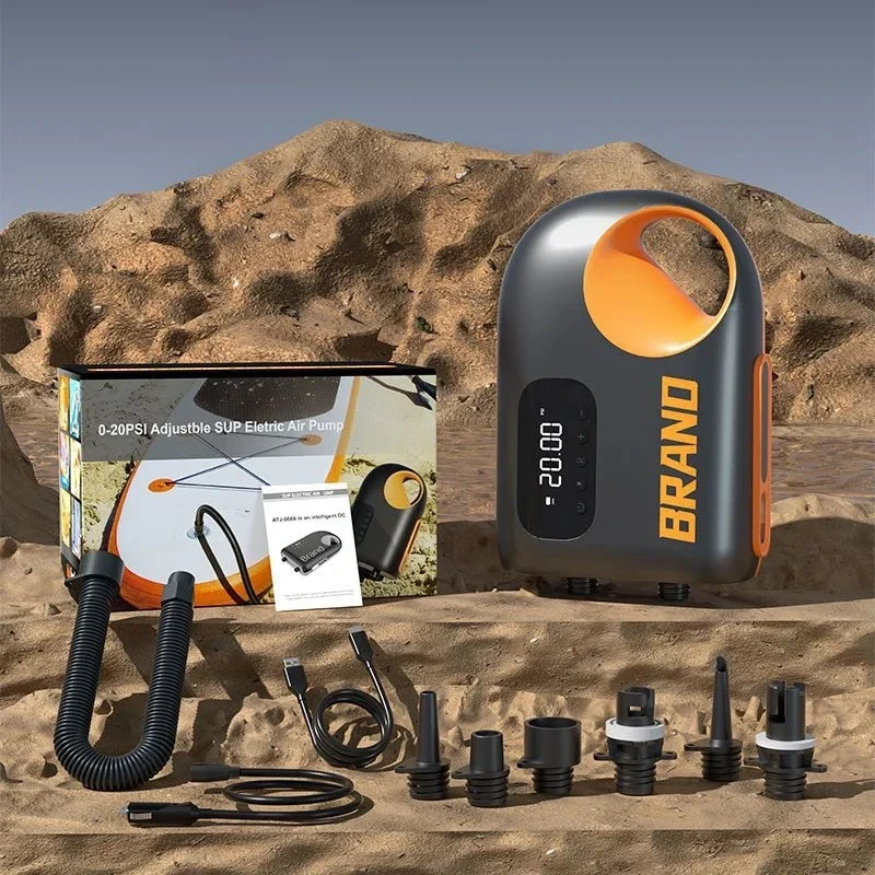 Auto Off Deflation DC12V Car Cigarette Lights 20PSI Paddle Board Electric Inflatable Stand up Boards Boats Inflator