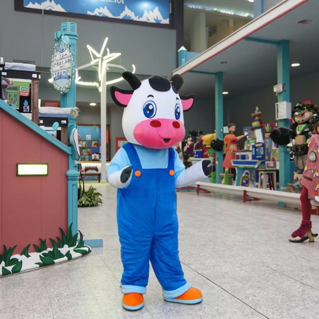 Adult Role-Playing Cow Mascot Costume Birthday Party Celebration Supplies Holiday Doll Costume Cow's Headgear Cosplay Costumes