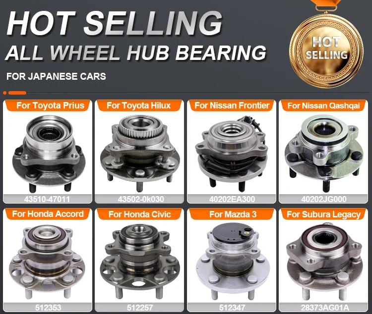 Rear Wheel Hub Bearing Front For Toyota Hilux Hiace Nissan Honda Fit ...