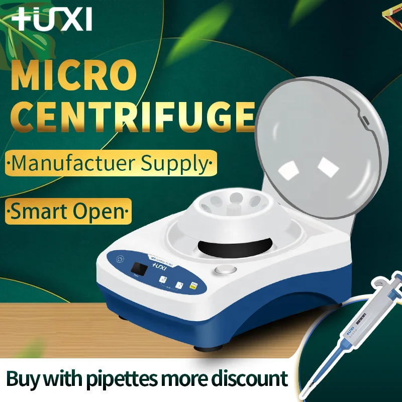 
0,2 мл/0,5 мл/1,5 мл/2,0 мл угол вращения ротора 4000 об/мин низкая скорость для лабораторных испытаний центрифужные пробирки 