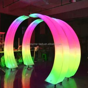 RGB LED Arch Light Waterproof IP65 Outdoor Lighting for Garden Carnival Backyard Party Colorful Plastic Rainbow Electric