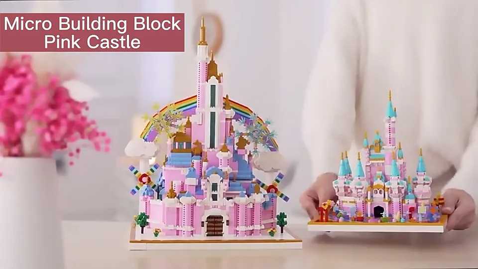 Mini Bricks Building Sets Micro Brick Magic Castle Building Set 3d