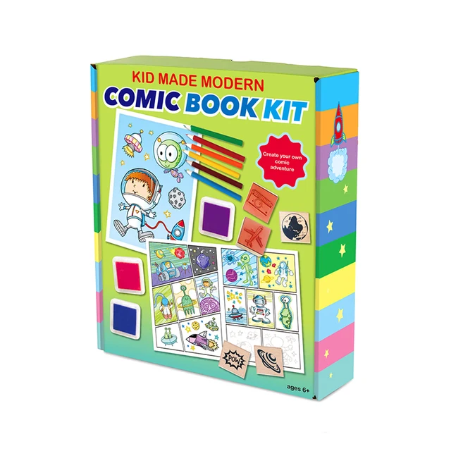 Kid Made Modern Create Your Own Comic Book Kit 