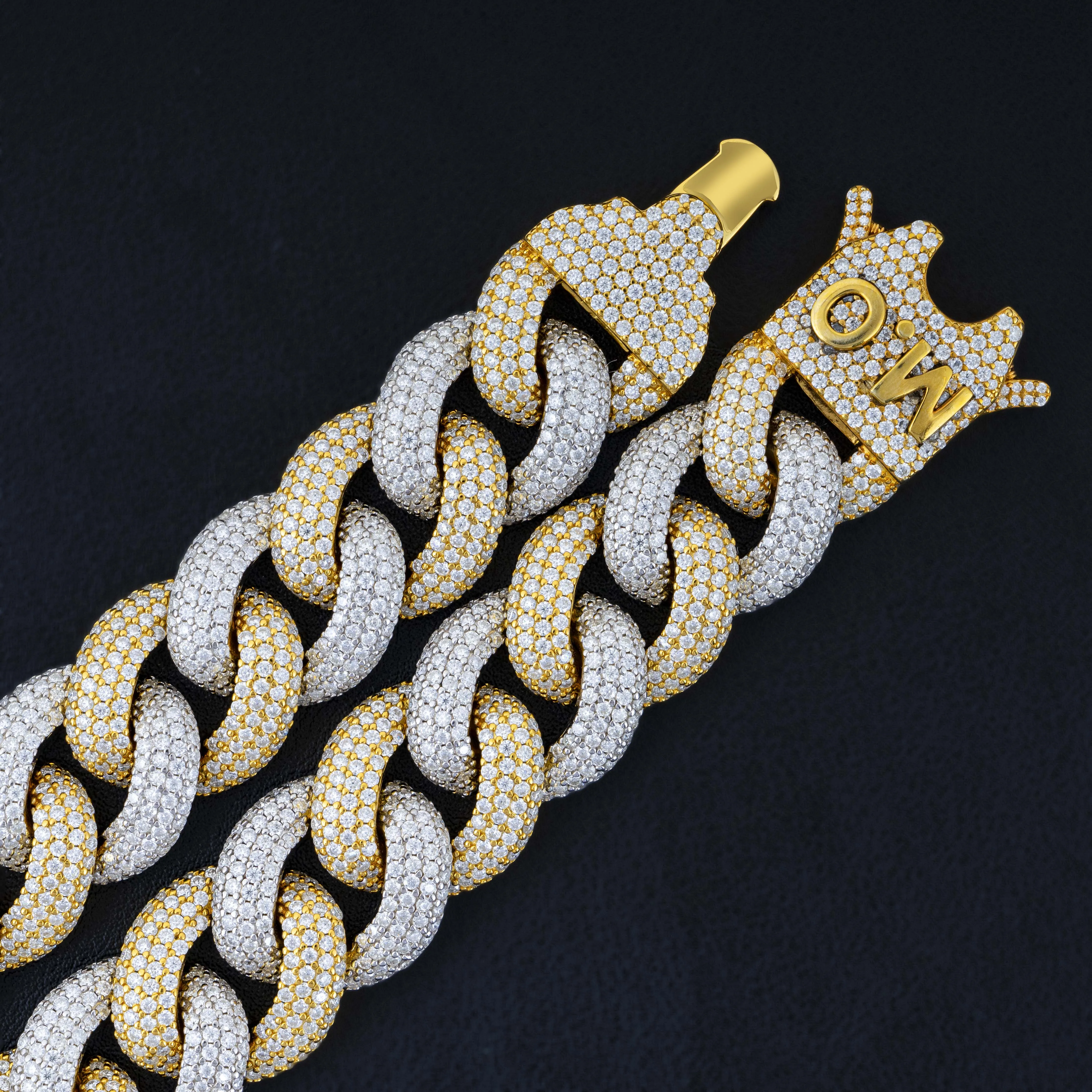 Shop Our White Gold Two Tone Custom Hip Hop Necklace