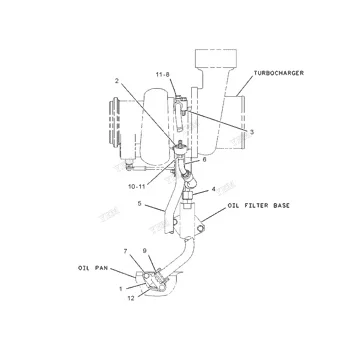142-8258 Tube Assembly for Caterpillar Genuine Engine Parts