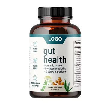 OEM private label gut health vitamin herbal complex supplement 60 capsules