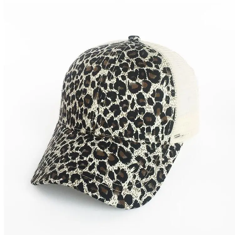 2024 Spring Summer Outdoor Sun Protection Female Fashion Curved High Ponytail Baseball Cap Cute Baby Blue Sport Hat for Women