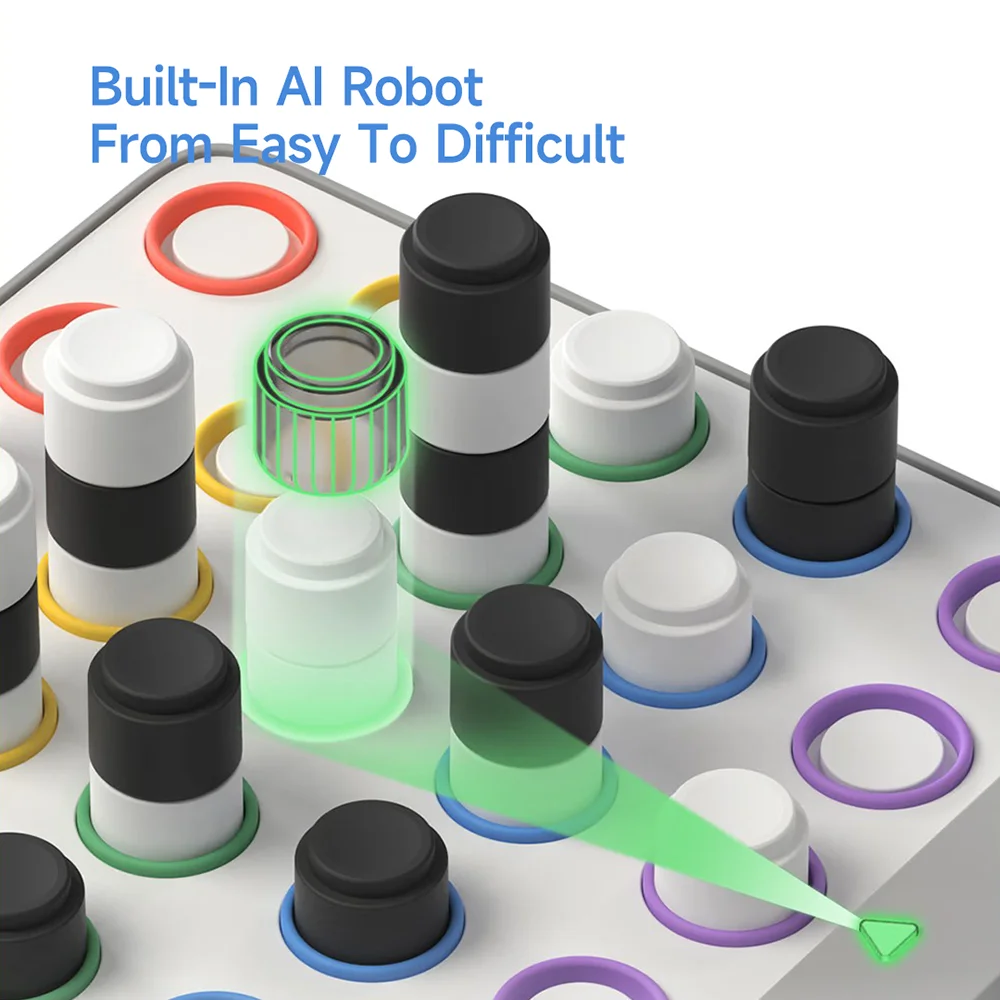 Giiker Smart Four Connected 5x5x5 3D Four in A Row Board Game description image 5