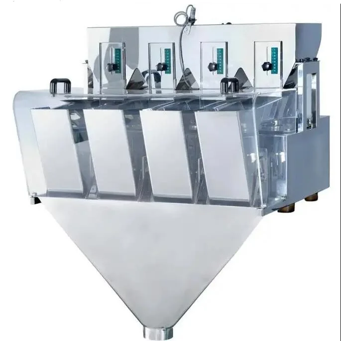 4 head linear weigher nuts packing machine powder grain filling machine